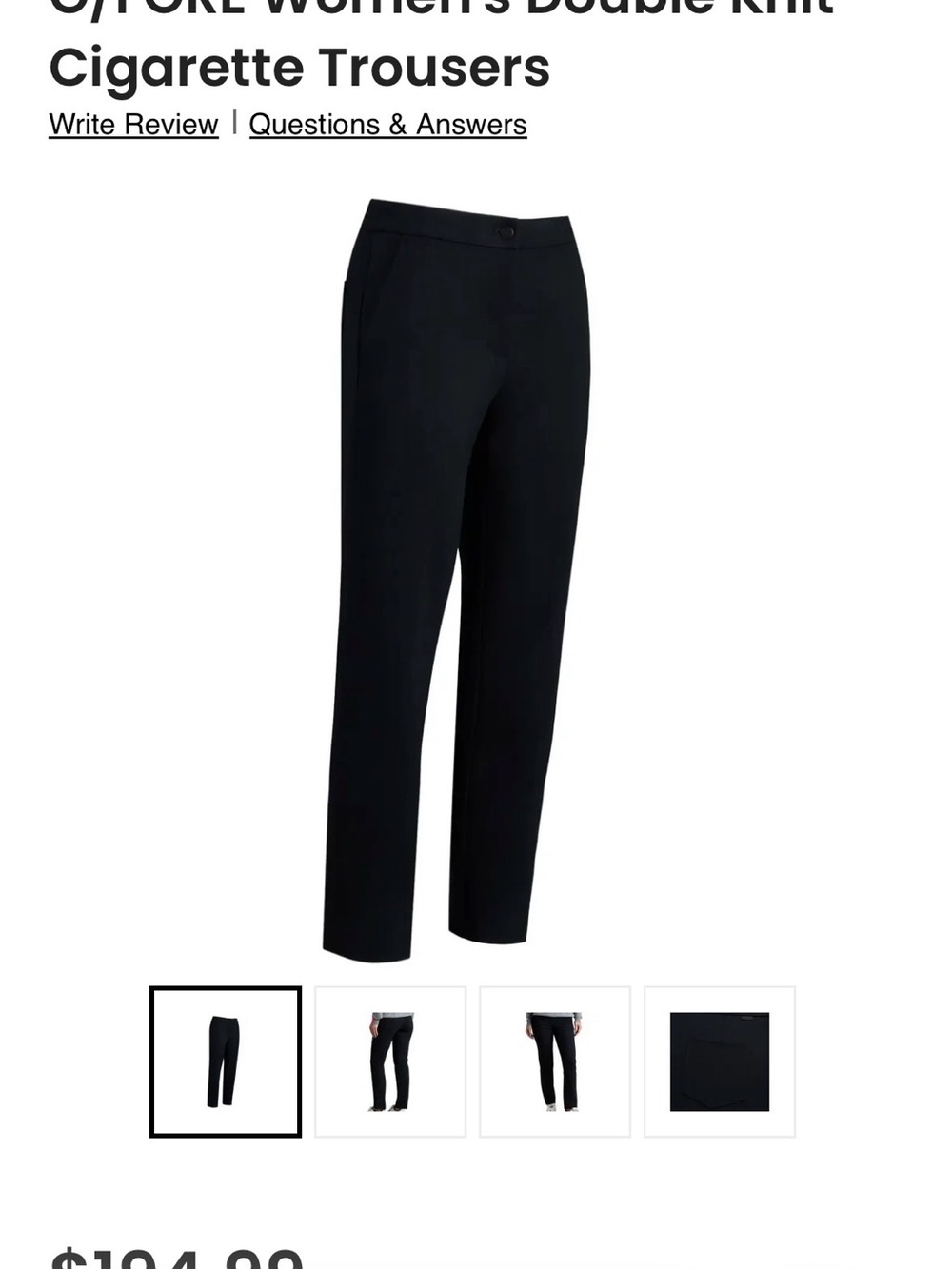 G/FORE Women's Black Pants